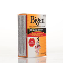 Load image into Gallery viewer, Bigen Powder Permanent Hair Color - 58 - Black Brown - Bigen-shop