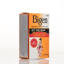 Load image into Gallery viewer, Bigen Powder Permanent Hair Color - 57 - Dark Brown - Bigen-shop