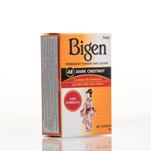 Load image into Gallery viewer, Bigen Powder Permanent Hair Color - 48 - Dark Chestnut - Bigen-shop
