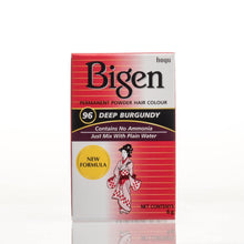 Load image into Gallery viewer, Bigen Powder Permanent Hair Color - 96 - Deep Burgundy - Bigen-shop
