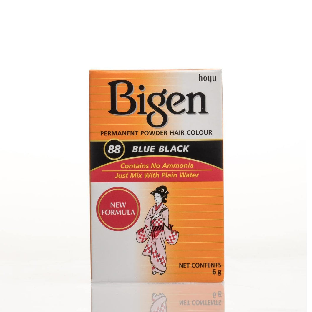 Bigen Powder Permanent Hair Color - 88 - Blue Black - Bigen-shop