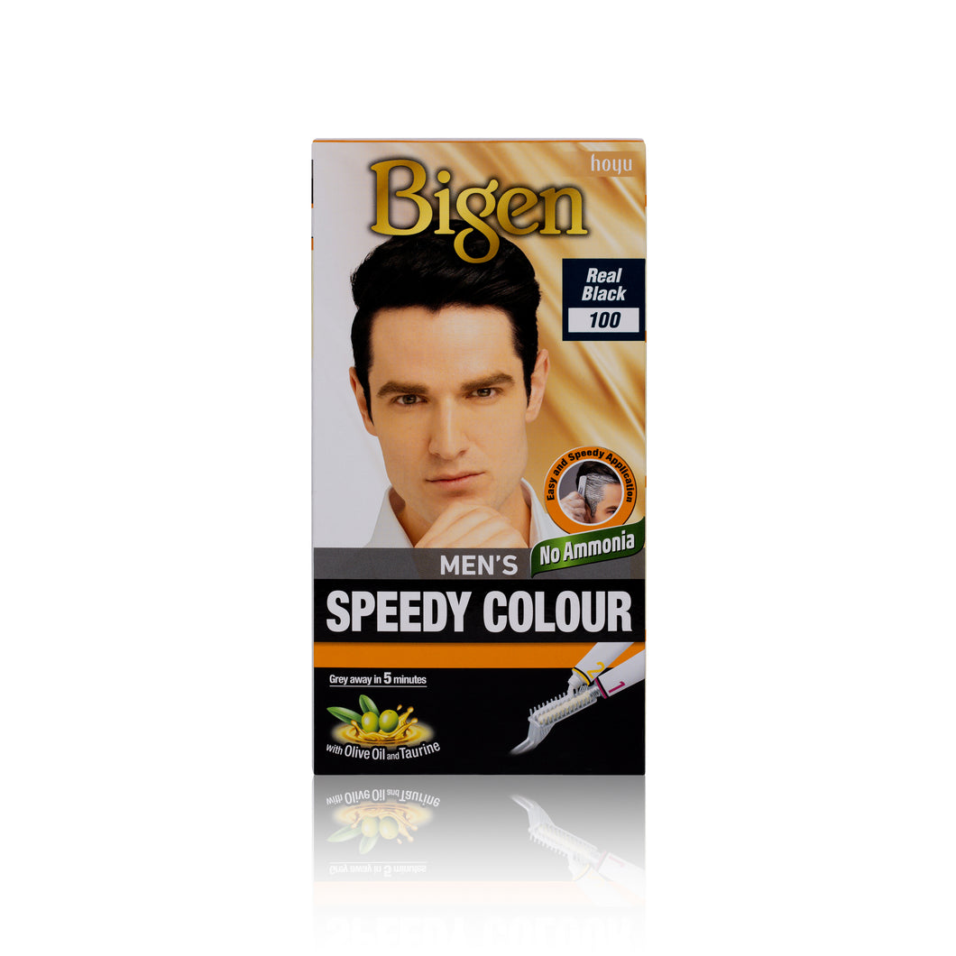 Bigen Men’s Speedy Colour - 100 - Real Black