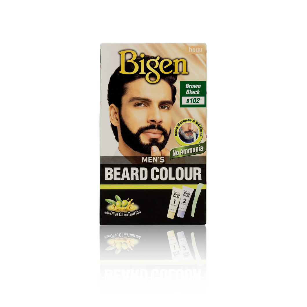 Bigen Men’s Beard Colour - B102 - Brown Black